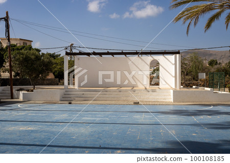 Stage at a school basketball stadium, Fuerteventura 100108185