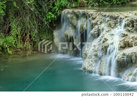 Turquoise water of Krushuna waterfalls, Bulgaria 100110042