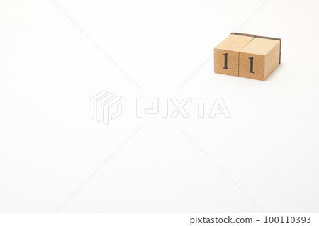 Wooden block number 11 Wooden block number 11 100110393