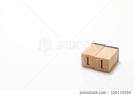 Wooden block number 11 Wooden block number 11 100110394