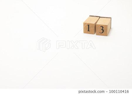 Wooden block number 13 Wooden block number 13 100110416