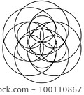 flower of life symbol. Seed of life icon 100110867