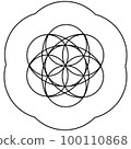 flower of life symbol. Seed of life icon 100110868