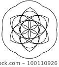 flower of life symbol. Seed of life icon 100110926