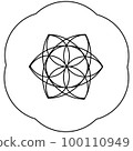flower of life symbol. Seed of life icon 100110949
