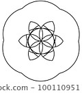 flower of life symbol. Seed of life icon 100110951