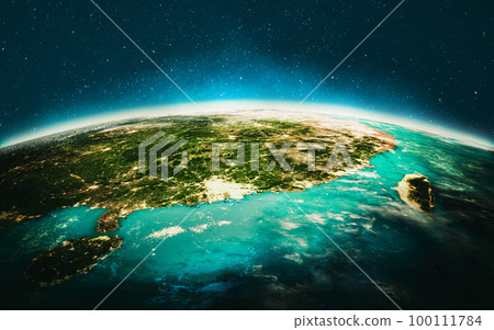 Planet Earth - China. Elements of this image furnished by NASA 100111784