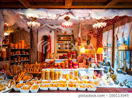 Colmar, France - Christmas Market winter traditional decorations Colmar, France - Christmas Market winter traditional decorations 100113045