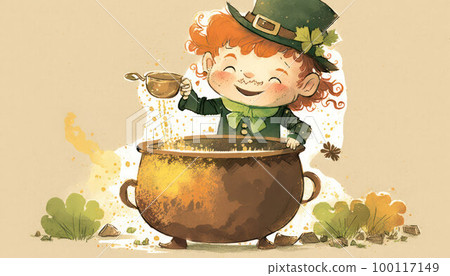 postcard for the celebration of St. Patrick Day 100117149
