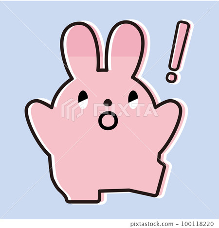 兔子圖解_畫線_驚喜_抬腿 100118220