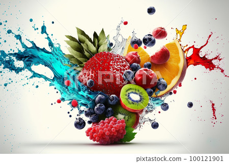 Juice splash of mixed fruits Juice splash of mixed fruits 100121901