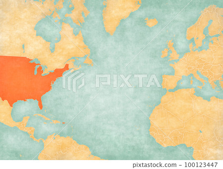 Map of North Atlantic Ocean - United States Map of North Atlantic Ocean - United States 100123447