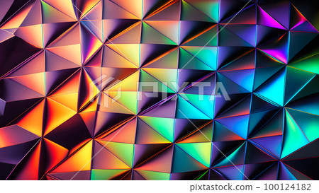 texture and abstract full-frame background of iridescent metal, neural network generated art texture and abstract full-frame background of iridescent metal, neural network generated art 100124182