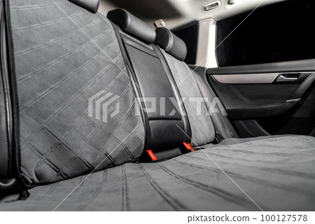 Comfortable interior of a passenger bus with soft seats Comfortable interior of a passenger bus with soft seats 100127578