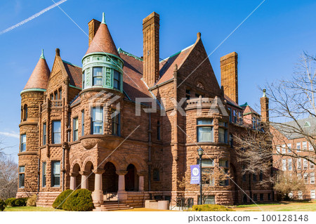 Sunny view of the Samuel Cupples House of Saint Louis University Sunny view of the Samuel Cupples House of Saint Louis University 100128148