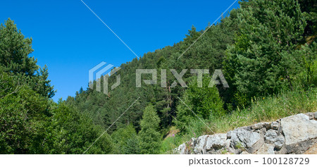 Picturesque mountain landscape. Wide photo. Picturesque mountain landscape. Wide photo. 100128729
