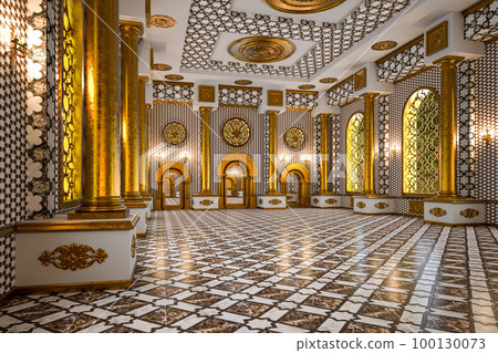 3D rendering of the hall in a classic style. Classic interior 100130073