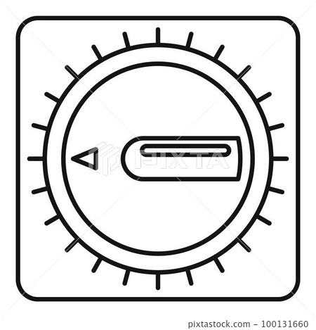 Timer clock icon. Outline illustration of timer clock vector icon for web design isolated on white background 100131660