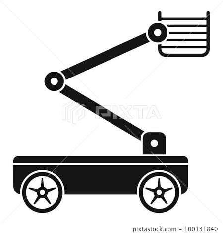 Lift small machine icon. Simple illustration of lift small machine vector icon for web design isolated on white background Lift small machine icon. Simple illustration of lift small machine vector icon for web design isolated on white background 100131840