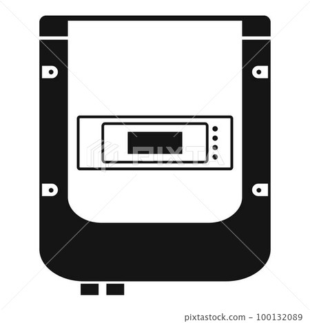 Electric counter icon. Simple illustration of electric counter vector icon for web design isolated on white background Electric counter icon. Simple illustration of electric counter vector icon for web design isolated on white background 100132089