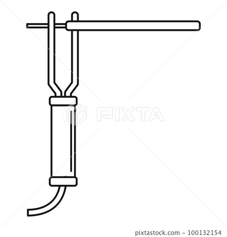 Welding electrode icon. Outline illustration of welding electrode vector icon for web design isolated on white background 100132154