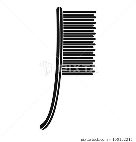 Metal brush icon. Simple illustration of metal brush vector icon for web design isolated on white background 100132215