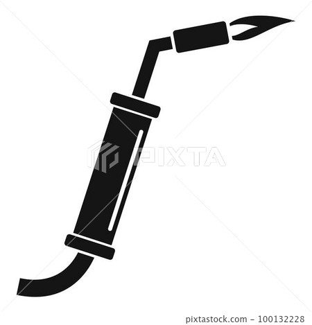 Gas welding icon. Simple illustration of gas welding vector icon for web design isolated on white background Gas welding icon. Simple illustration of gas welding vector icon for web design isolated on white background 100132228