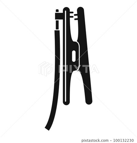 Welding clamp icon. Simple illustration of welding clamp vector icon for web design isolated on white background 100132230