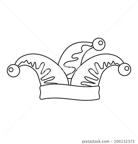 Jester icon. Outline illustration of jester vector icon for web design isolated on white background Jester icon. Outline illustration of jester vector icon for web design isolated on white background 100132372