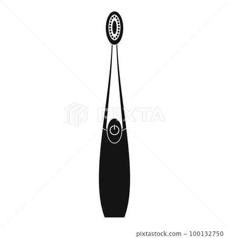 Digital toothbrush icon. Simple illustration of digital toothbrush vector icon for web design isolated on white background 100132750