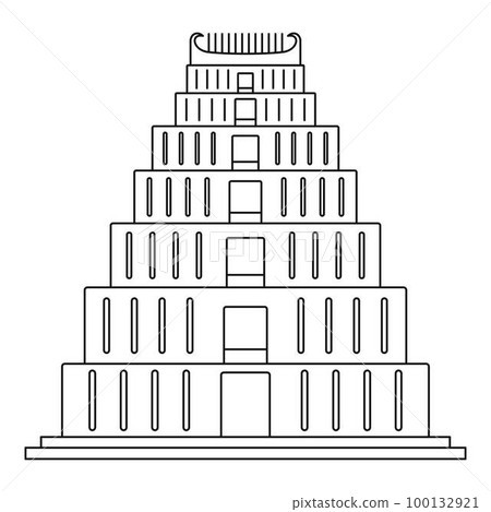 Hindi temple icon. Outline illustration of hindi temple vector icon for web design isolated on white background Hindi temple icon. Outline illustration of hindi temple vector icon for web design isolated on white background 100132921