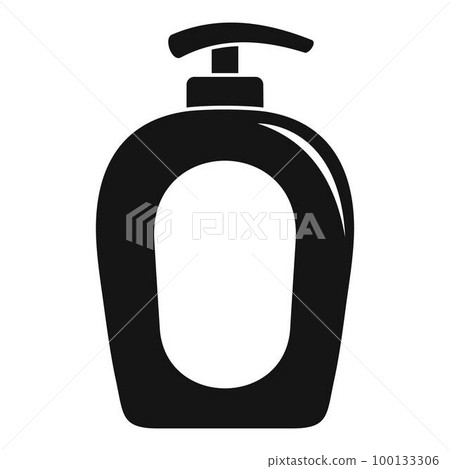 Soap gel dispenser icon. Simple illustration of soap gel dispenser vector icon for web design isolated on white background 100133306