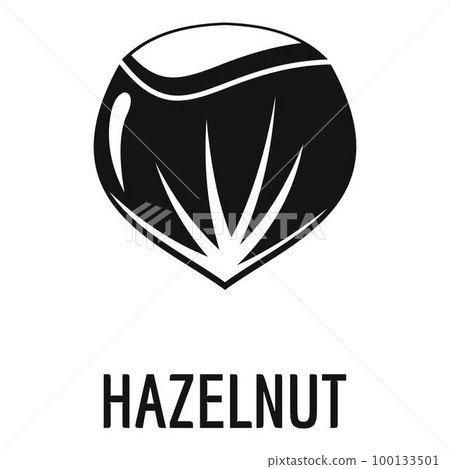 Hazelnut icon. Simple illustration of hazelnut vector icon for web design isolated on white background Hazelnut icon. Simple illustration of hazelnut vector icon for web design isolated on white background 100133501