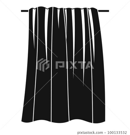 Big towel icon. Simple illustration of big towel vector icon for web design isolated on white background 100133532