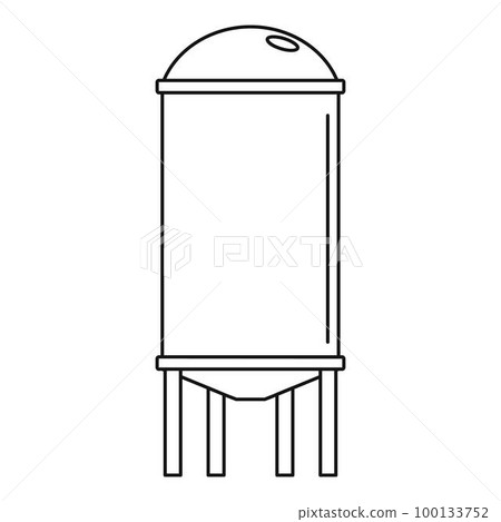 Water farm reserve icon. Outline illustration of water farm reserve vector icon for web design isolated on white background 100133752