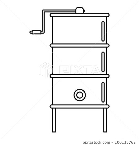 Honey centrifuge icon. Outline illustration of honey centrifuge vector icon for web design isolated on white background 100133762