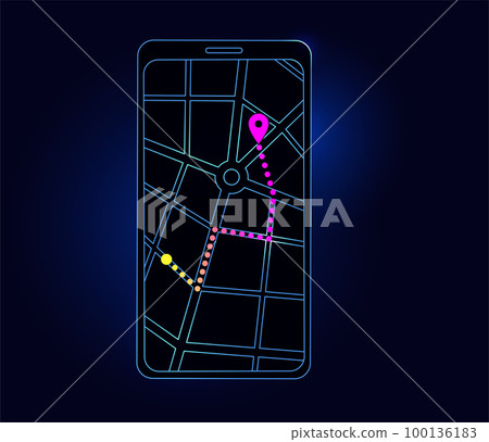 GPS navigation in smartphone GPS navigation in smartphone 100136183