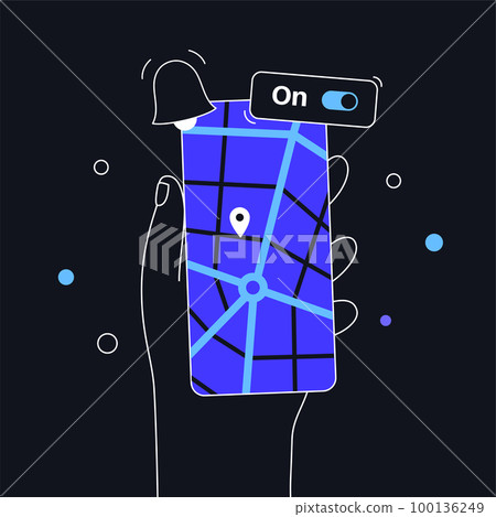 GPS activation toggle GPS activation toggle 100136249