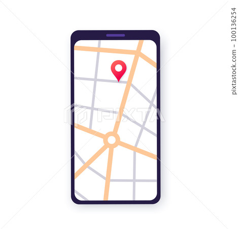 GPS navigation in smartphone GPS navigation in smartphone 100136254