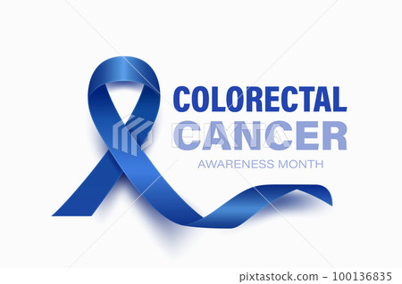 Colorectal Cancer Banner, Card, Placard with Vector 3d Realistic Dark Blue Ribbon on White Background. Colon Cancer Awareness Month Symbol Closeup. World Colorectal, Colon Cancer Day Concept Colorectal Cancer Banner, Card, Placard with Vector 3d Realistic Dark Blue Ribbon on White Background. Colon Cancer Awareness Month Symbol Closeup. World Colorectal, Colon Cancer Day Concept 100136835