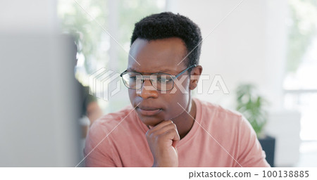 Thinking, idea or black man computer solution for 404 programming glitch or erp coding error. Information technology, developer or programmer repair cloud computing code or cyber security software Thinking, idea or black man computer solution for 404 programming glitch or erp coding error. Information technology, developer or programmer repair cloud computing code or cyber security software 100138885