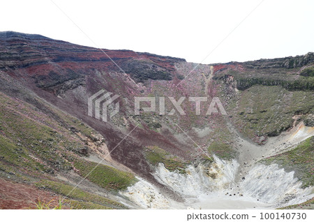 View of the beautiful crater of Ohachi View of the beautiful crater of Ohachi 100140730