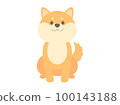 Sitting Shiba Inu 100143188