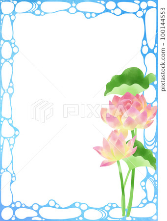 水印荷花裝飾材料 水印荷花裝飾材料 100144553