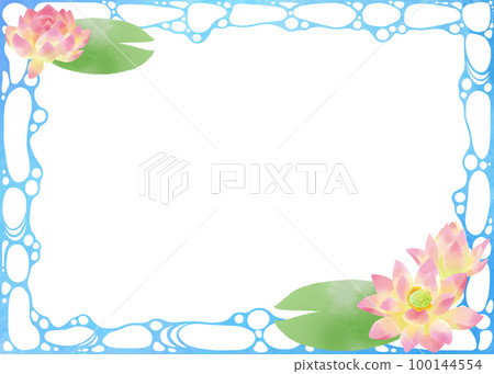 水印睡蓮裝飾材料 100144554