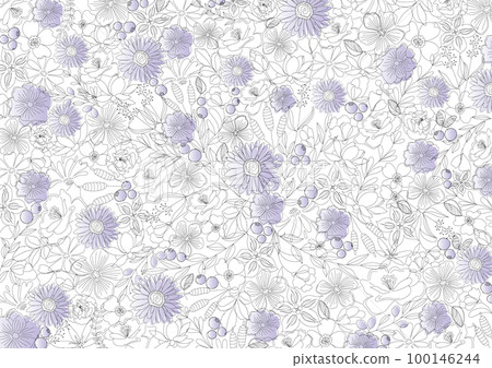 花卉簡單,線條畫,天然植物背景材料與美麗的線條畫 花卉簡單,線條畫,天然植物背景材料與美麗的線條畫 100146244