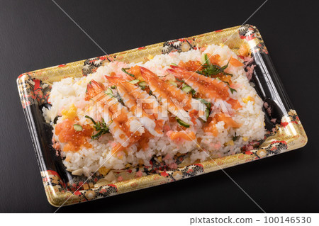 Shrimp chirashi sushi Shrimp chirashi sushi 100146530