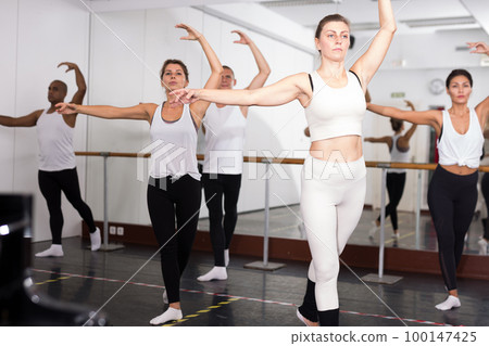 Ballet troupe choreographic dance in class 100147425