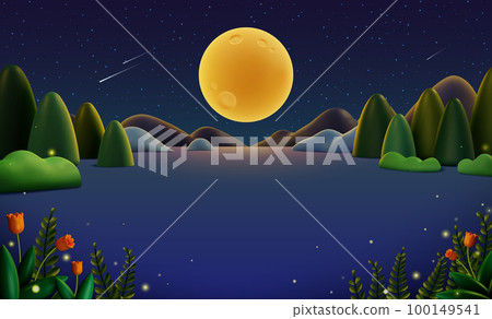 3D wilderness background 3D wilderness background 100149541