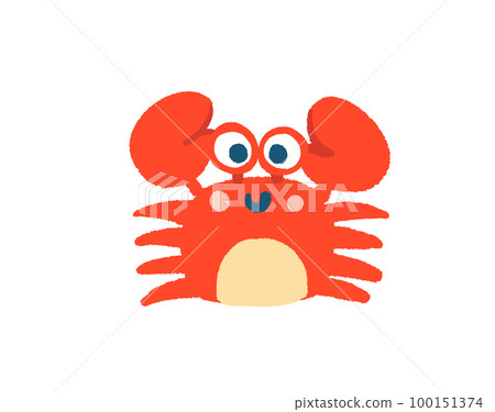 Cute crab illustration Cute crab illustration 100151374